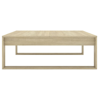 vidaXL Table basse chêne Sonoma 100x100x35 cm Bois d'ingénierie