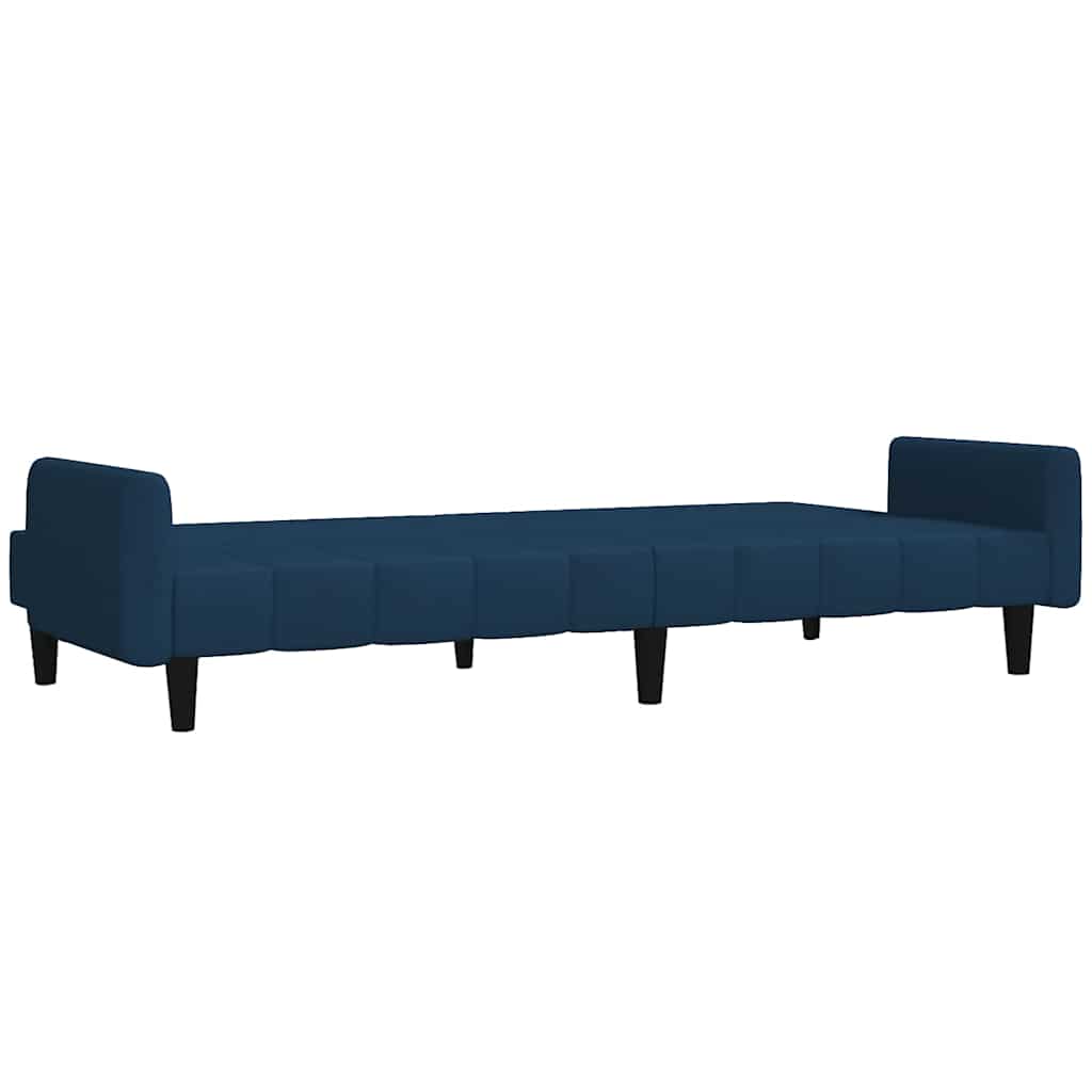 vidaXL Schlafsofa 2-Sitzer Blau Samt