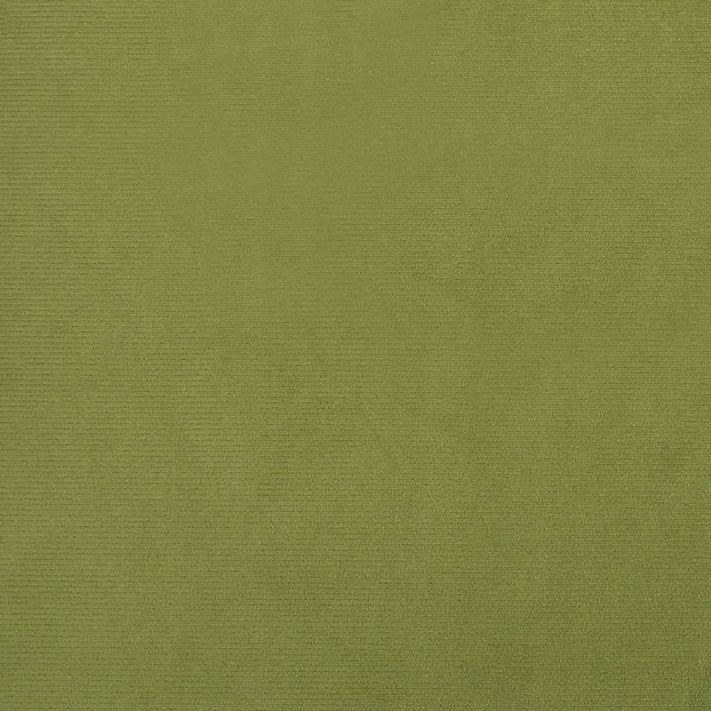 vidaXL Schlafsofa 2-Sitzer mit 2 Kissen Hellgrün Samt