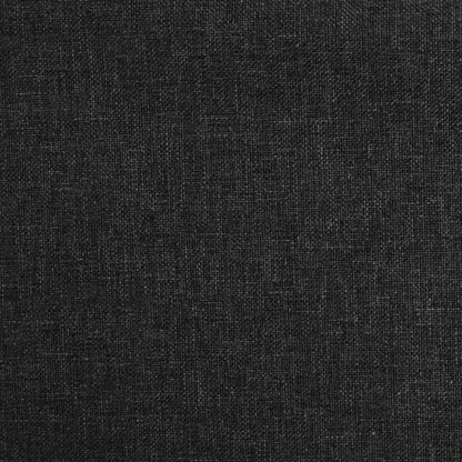 vidaXL Schlafsofa 2-Sitzer mit 2 Kissen Schwarz Stoff