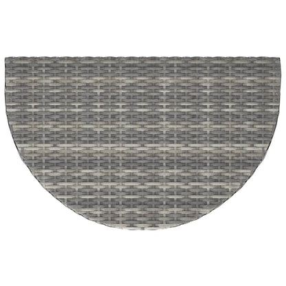 vidaXL Gartentisch Grau 80x50x75 cm Poly Rattan