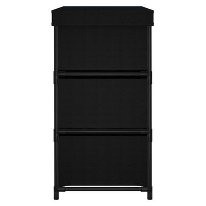 vidaXL Armoire de rangement à 6 tiroirs 55x29x55 cm Acier Noir