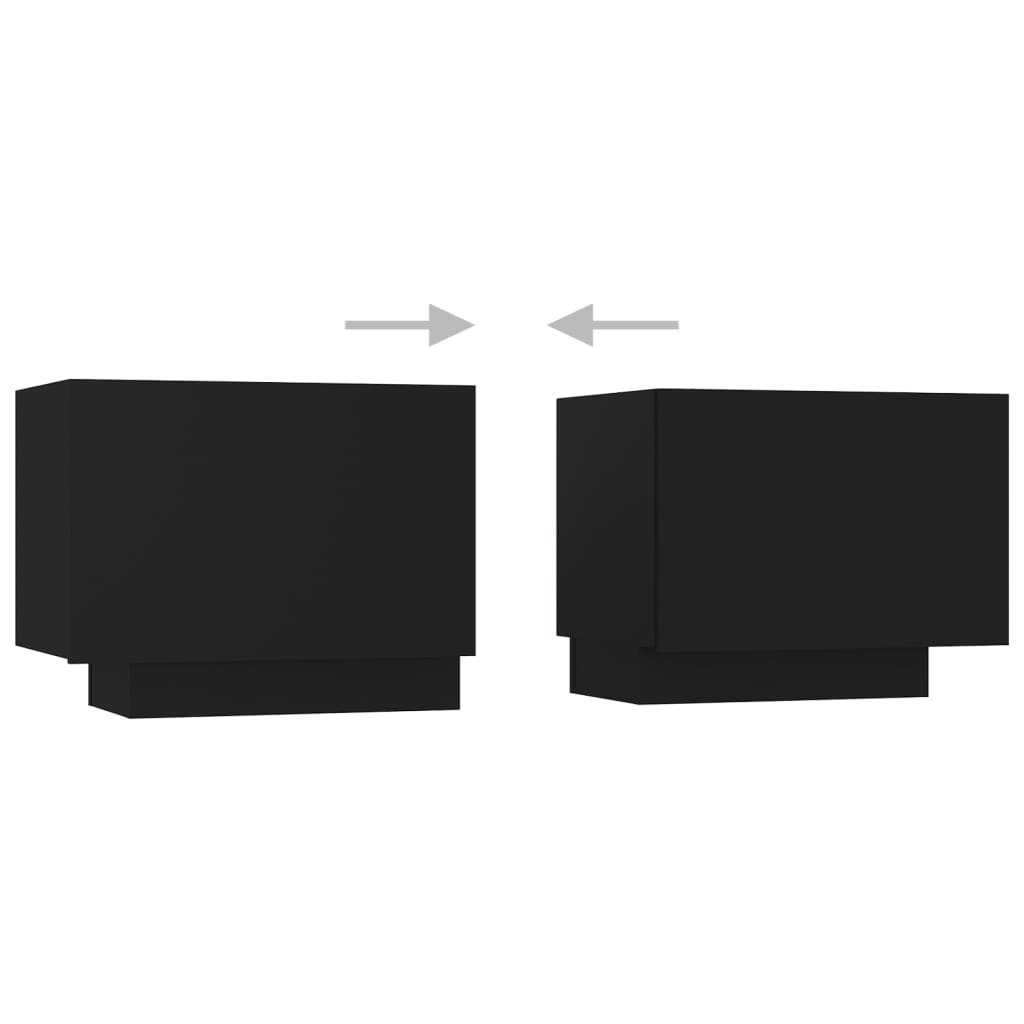 Meuble TV vidaXL avec lumières LED noir 300x35x40 cm
