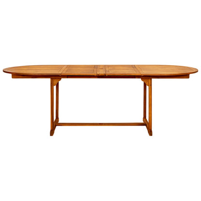 vidaXL Garten-Esstisch (160-240)x100x75 cm Massivholz Akazie