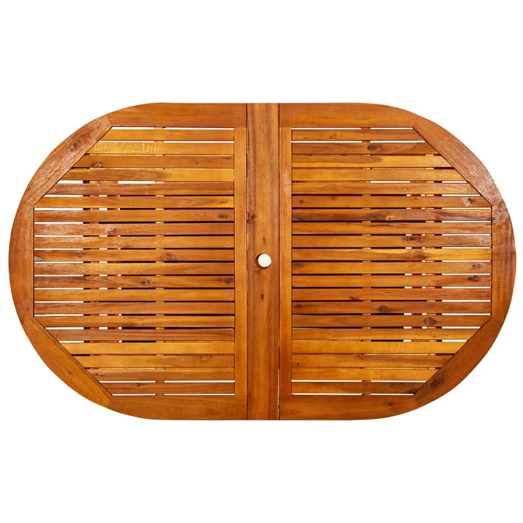 vidaXL Garten-Esstisch (160-240)x100x75 cm Massivholz Akazie
