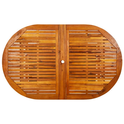 vidaXL Garten-Esstisch (160-240)x100x75 cm Massivholz Akazie