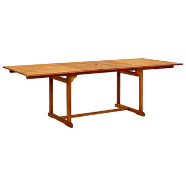 vidaXL Garten-Esstisch (160-240)x100x75 cm Massivholz Akazie