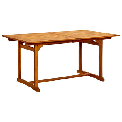 vidaXL Garten-Esstisch (160-240)x100x75 cm Massivholz Akazie