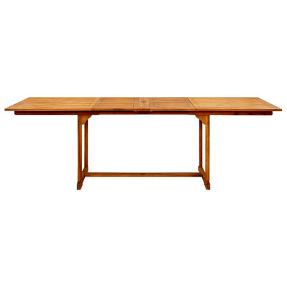 vidaXL Garten-Esstisch (160-240)x100x75 cm Massivholz Akazie