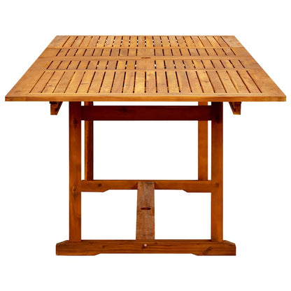 vidaXL Garten-Esstisch (160-240)x100x75 cm Massivholz Akazie