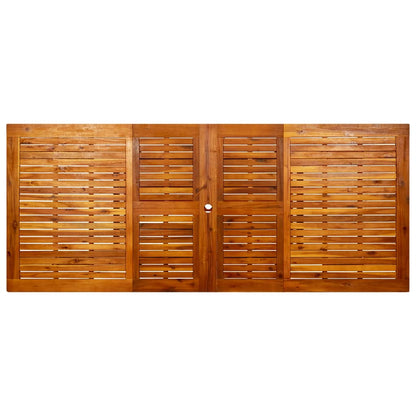 vidaXL Garten-Esstisch (160-240)x100x75 cm Massivholz Akazie