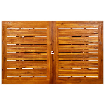 vidaXL Garten-Esstisch (160-240)x100x75 cm Massivholz Akazie