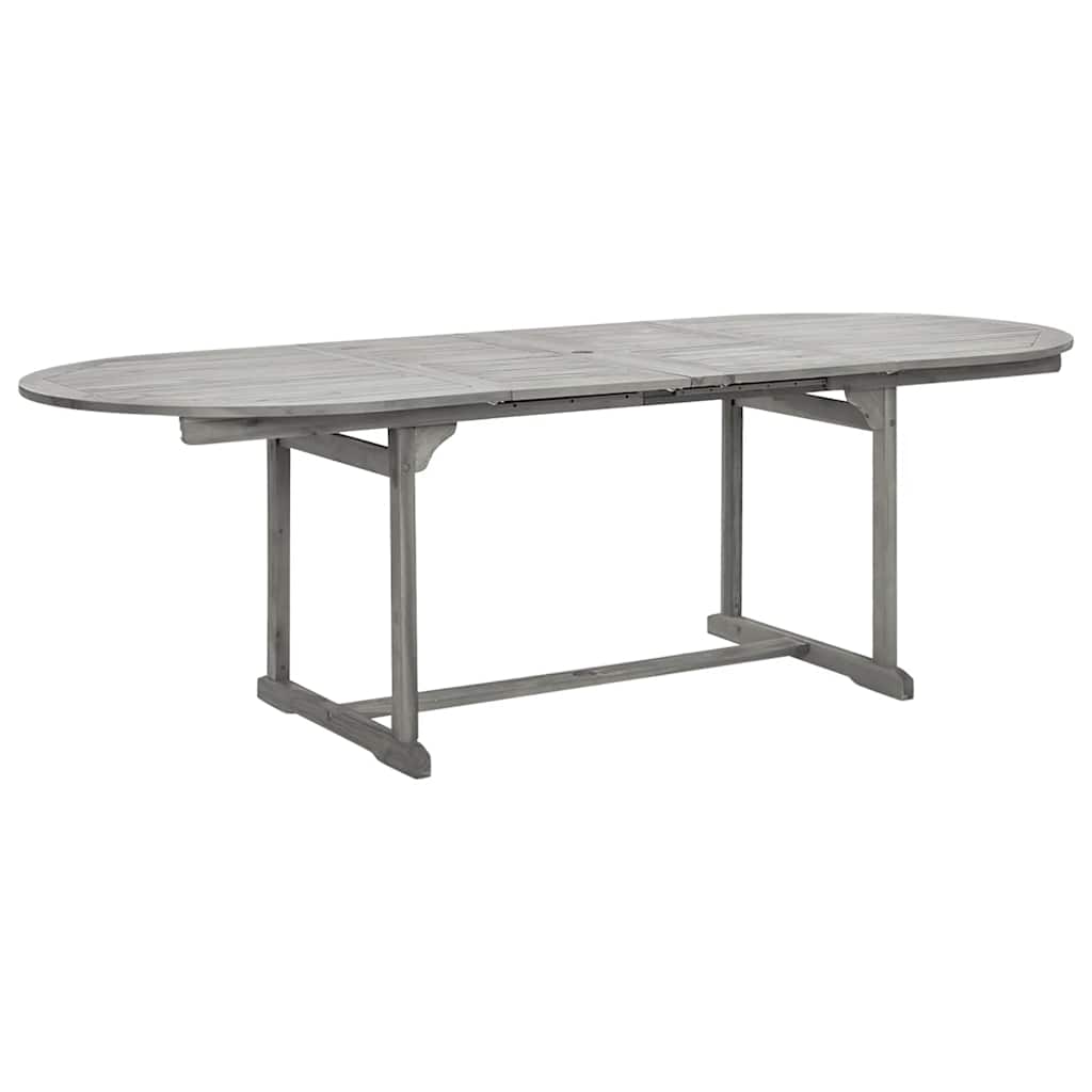 vidaXL Garten-Esstisch (160-240)x100x75 cm Massivholz Akazie
