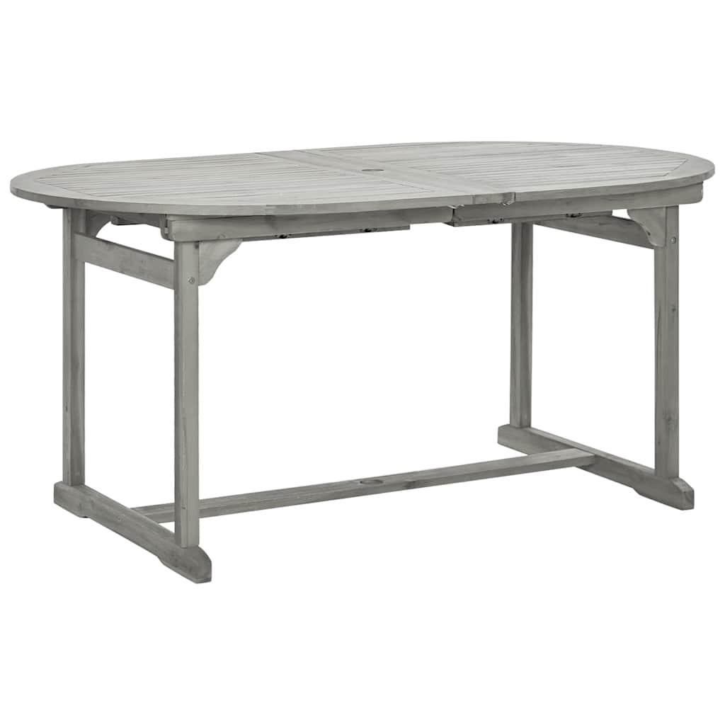 vidaXL Garten-Esstisch (160-240)x100x75 cm Massivholz Akazie