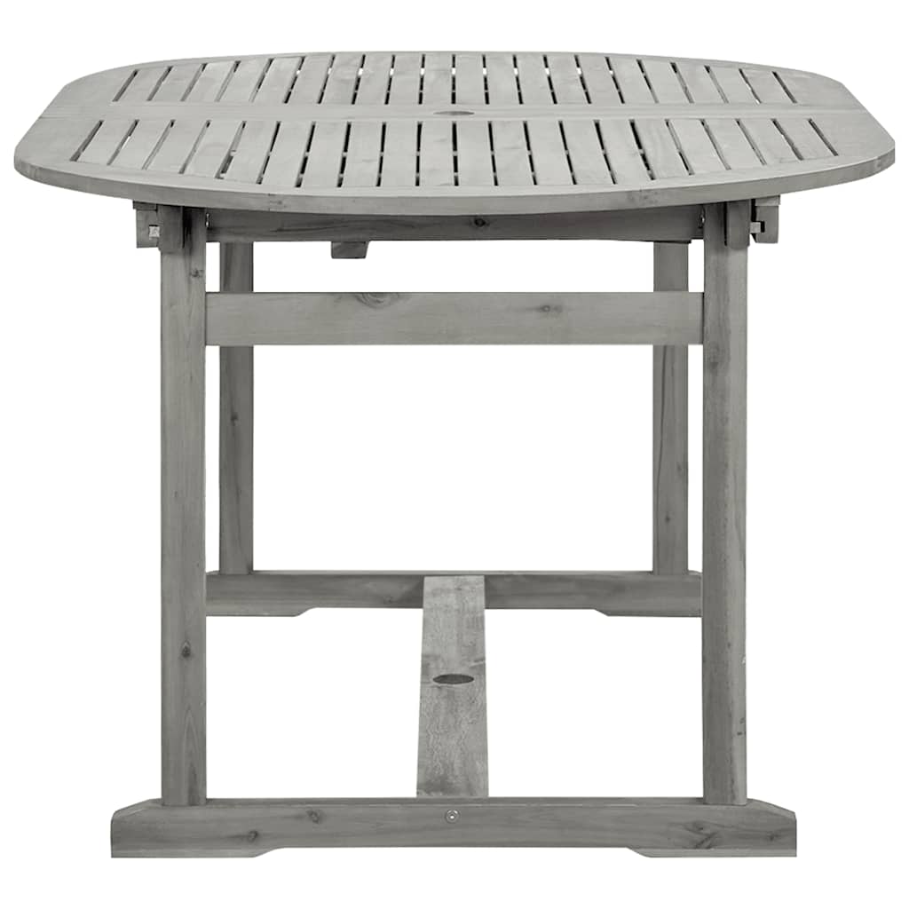 vidaXL Garten-Esstisch (160-240)x100x75 cm Massivholz Akazie