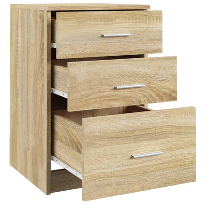 vidaXL Nachttisch Sonoma-Eiche 40x40x63 cm Holzwerkstoff