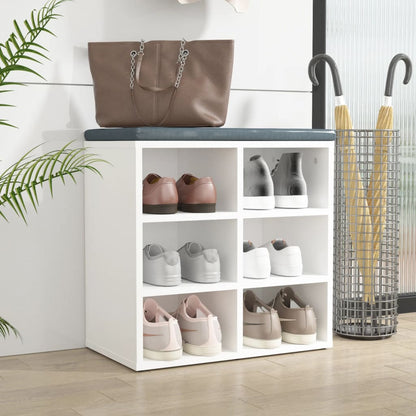 vidaXL Meuble à chaussures blanc 52,5x30x50 cm