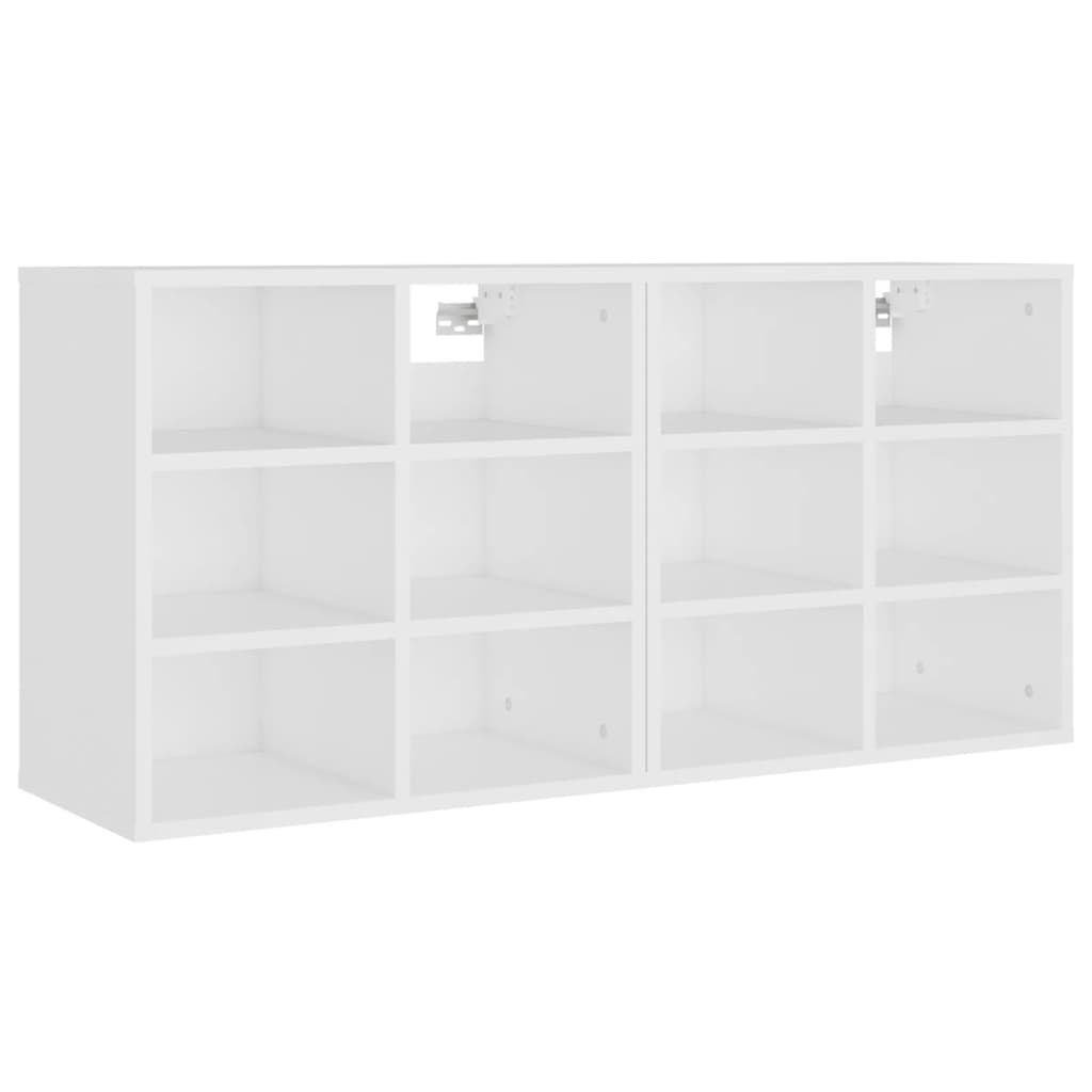 vidaXL Range-chaussures 2 pcs Blanc 52,5x30x50 cm