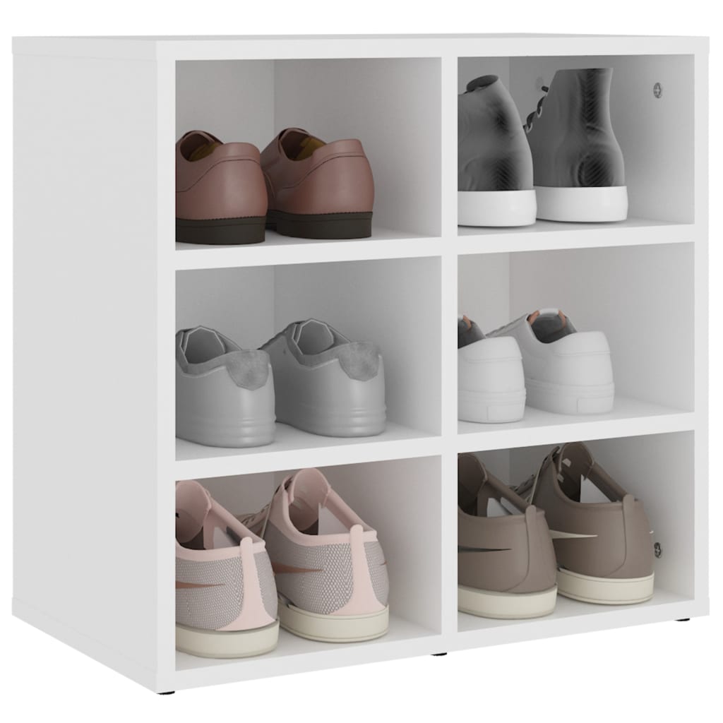 vidaXL Range-chaussures 2 pcs Blanc 52,5x30x50 cm