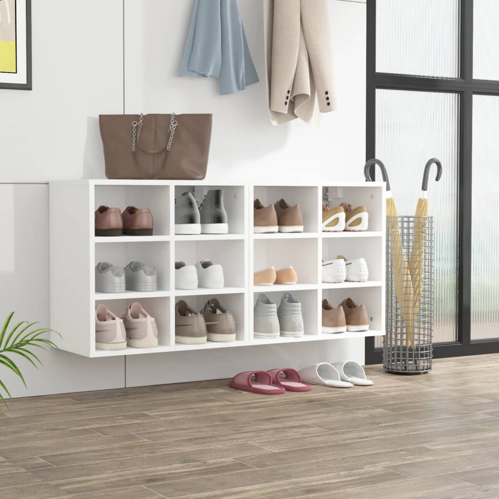 vidaXL Range-chaussures 2 pcs Blanc 52,5x30x50 cm
