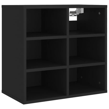 vidaXL Schuhregale 2 Stk. Schwarz 52,5x30x50 cm