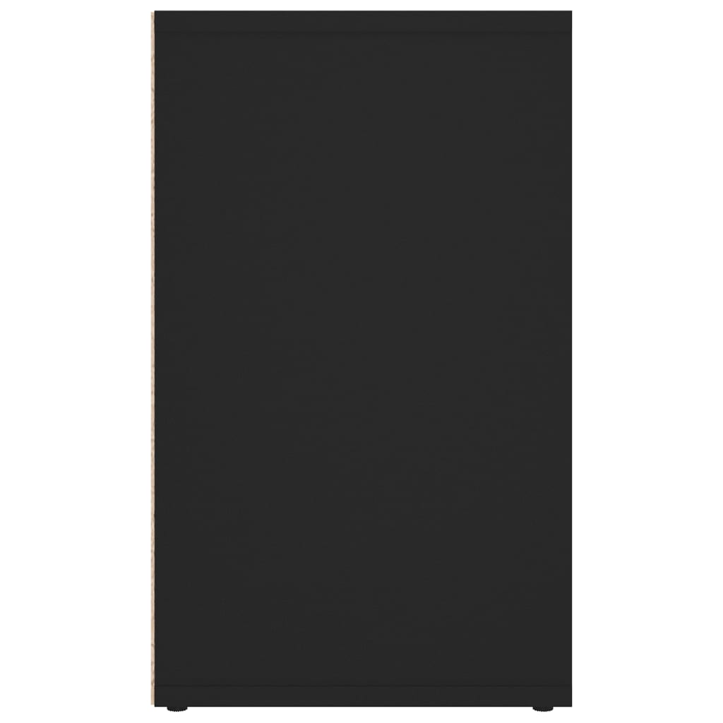 vidaXL Schuhregale 2 Stk. Schwarz 52,5x30x50 cm