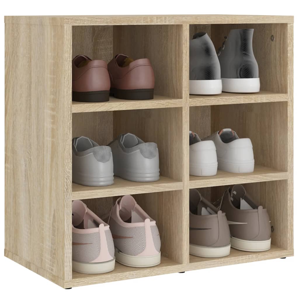 vidaXL Meuble à chaussures chêne Sonoma 52,5x30x50 cm