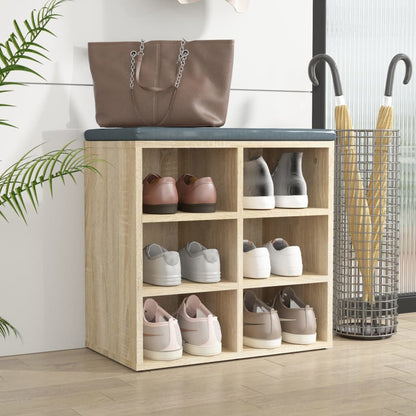 vidaXL Meuble à chaussures chêne Sonoma 52,5x30x50 cm
