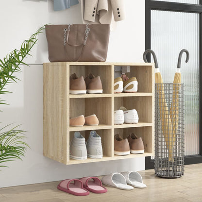 vidaXL Meuble à chaussures chêne Sonoma 52,5x30x50 cm