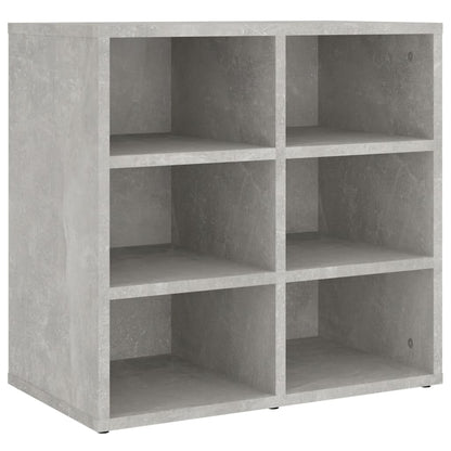 vidaXL Meuble à chaussures gris béton 52,5x30x50 cm
