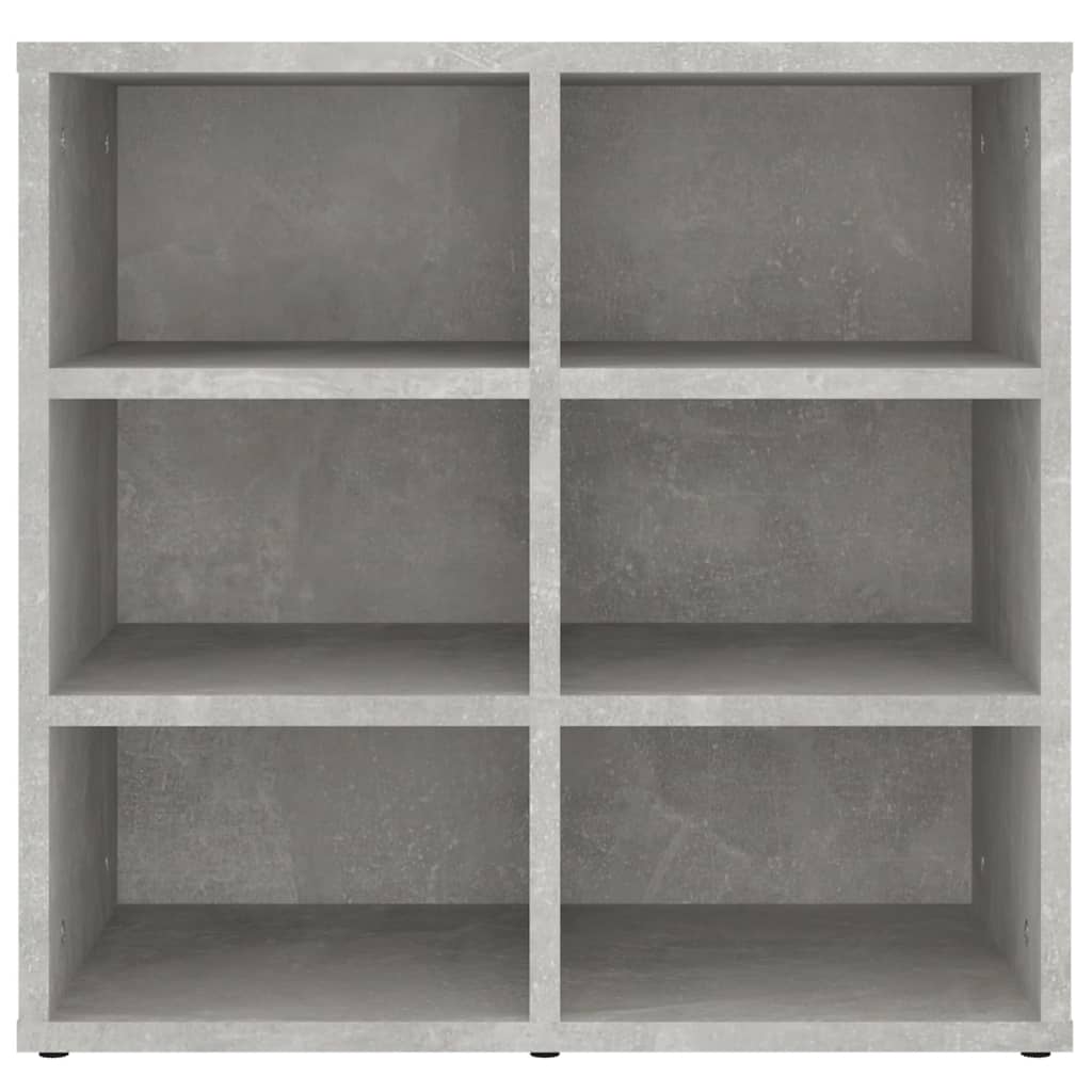 vidaXL Meuble à chaussures gris béton 52,5x30x50 cm