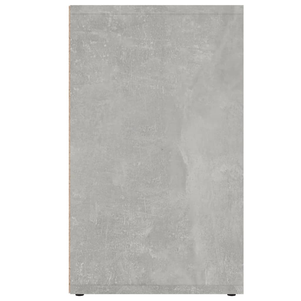 vidaXL Meuble à chaussures gris béton 52,5x30x50 cm