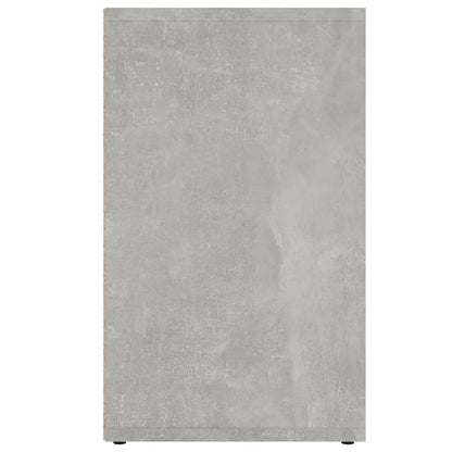 vidaXL Meuble à chaussures gris béton 52,5x30x50 cm