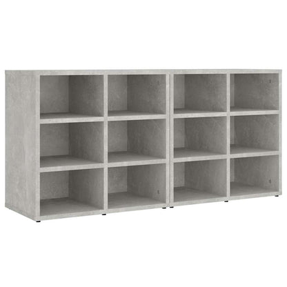 vidaXL Meubles à chaussures 2 pcs Gris béton 52,5x30x50 cm