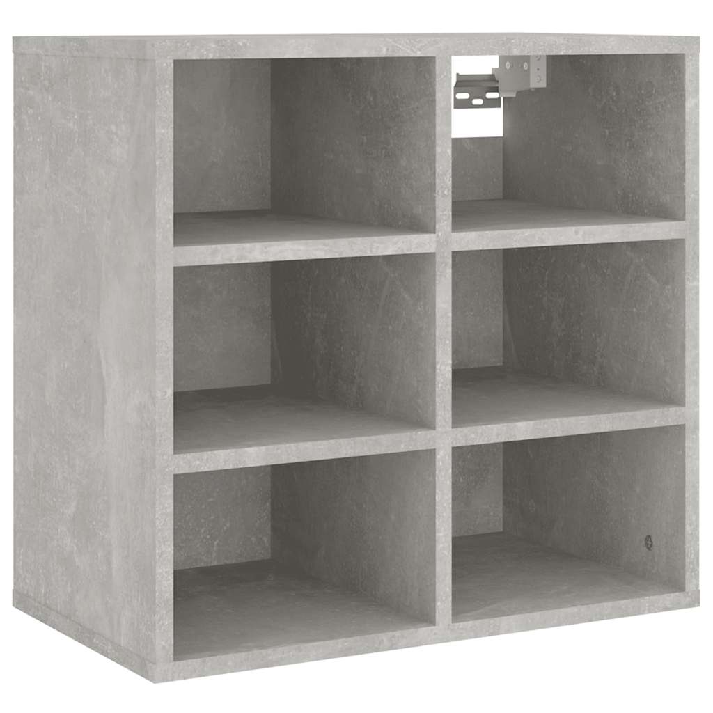 vidaXL Meubles à chaussures 2 pcs Gris béton 52,5x30x50 cm