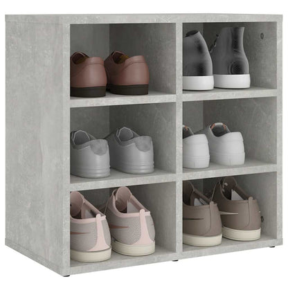 vidaXL Meubles à chaussures 2 pcs Gris béton 52,5x30x50 cm