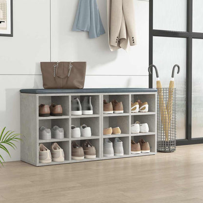 vidaXL Meubles à chaussures 2 pcs Gris béton 52,5x30x50 cm