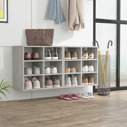 vidaXL Meubles à chaussures 2 pcs Gris béton 52,5x30x50 cm