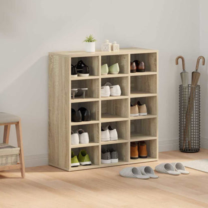 Schuhschrank Sonoma-Eiche 77,5 x 30 x 83,5 cm Holzwerkstoff