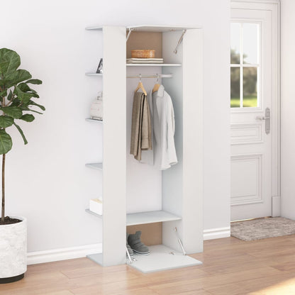 vidaXL Armoire de couloir blanc 97,5x37x99 cm Bois d'ingénierie