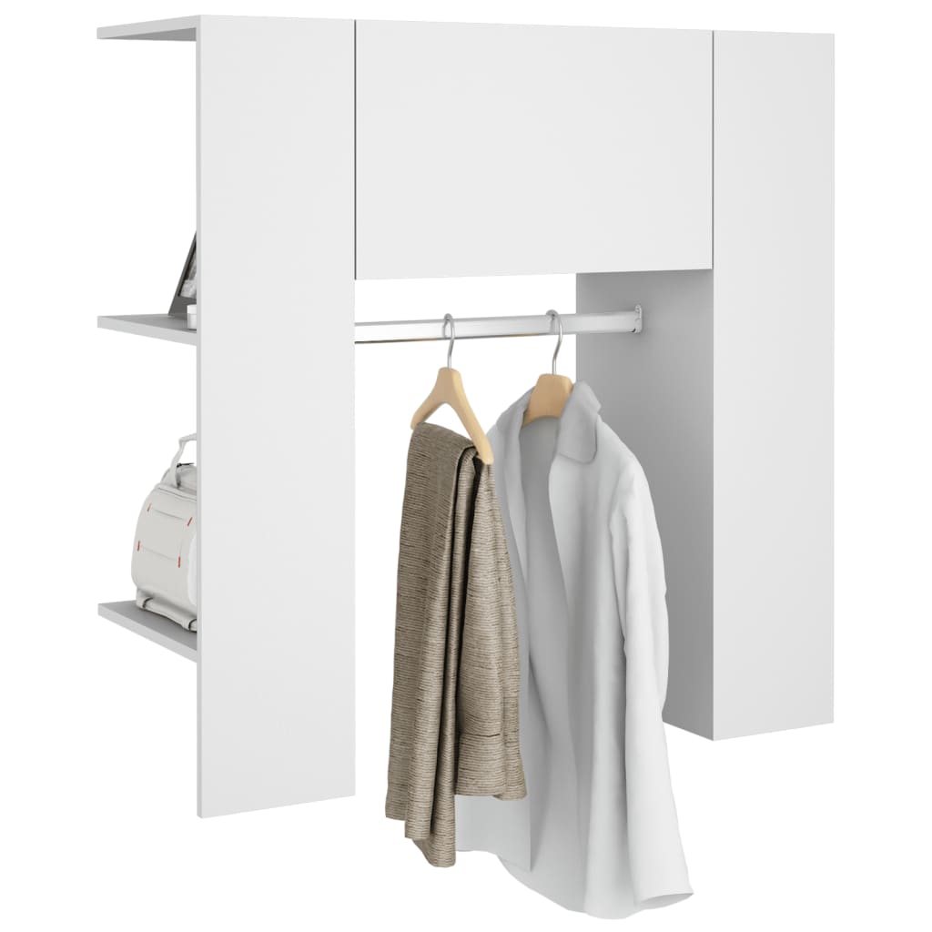 vidaXL Armoire de couloir blanc 97,5x37x99 cm Bois d'ingénierie