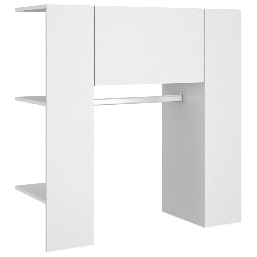 vidaXL Armoire de couloir blanc 97,5x37x99 cm Bois d'ingénierie