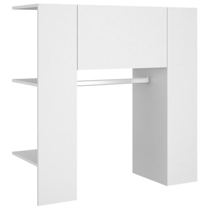 vidaXL Armoire de couloir blanc 97,5x37x99 cm Bois d'ingénierie