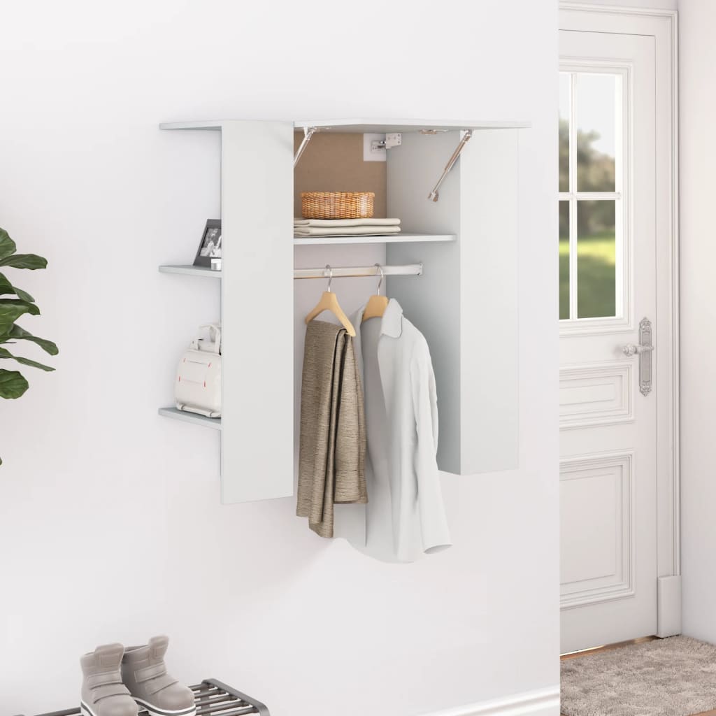 vidaXL Armoire de couloir blanc 97,5x37x99 cm Bois d'ingénierie