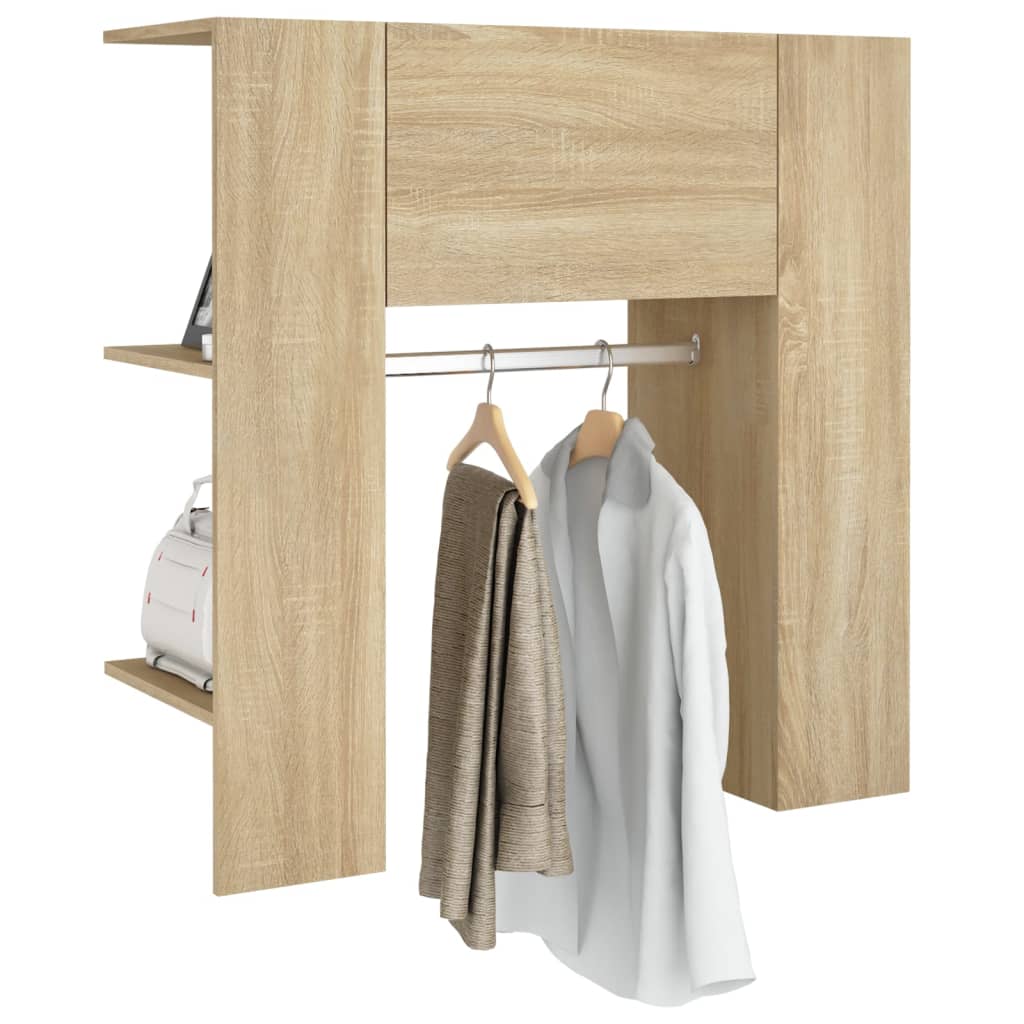 vidaXL Meuble d'entrée Chêne Sonoma 97,5x37x99 cm Bois d'ingénierie