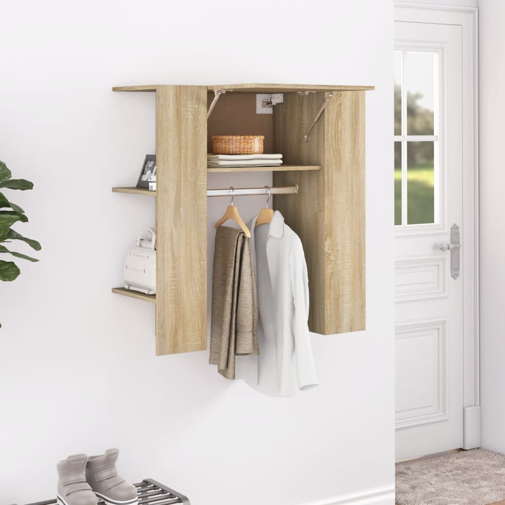 vidaXL Meuble d'entrée Chêne Sonoma 97,5x37x99 cm Bois d'ingénierie