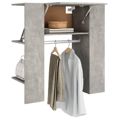 vidaXL Armoire de couloir Gris béton 97,5x37x99 cm Bois d'ingénierie