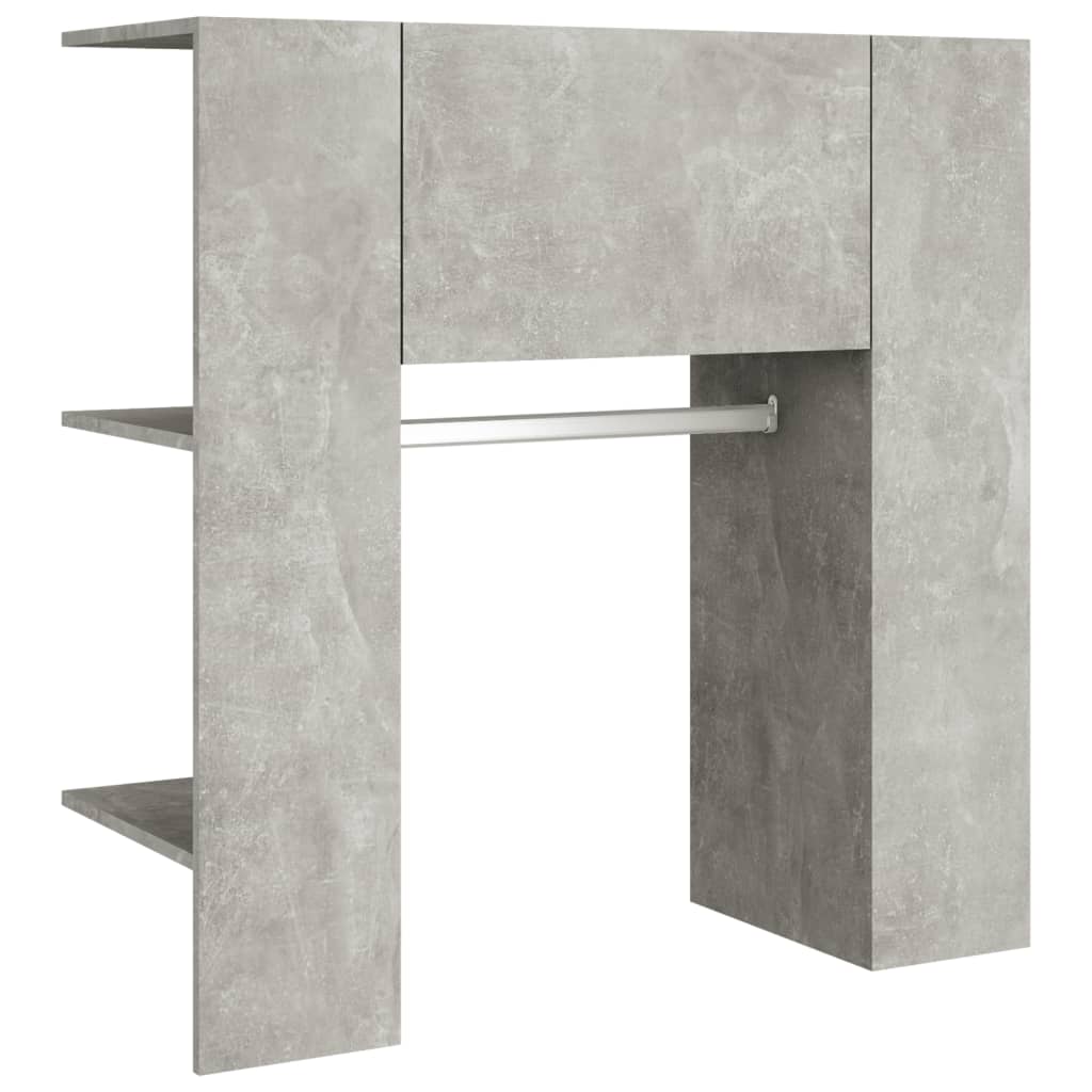 vidaXL Armoire de couloir Gris béton 97,5x37x99 cm Bois d'ingénierie