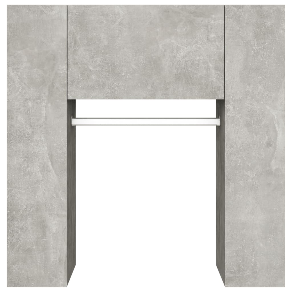 vidaXL Armoire de couloir Gris béton 97,5x37x99 cm Bois d'ingénierie