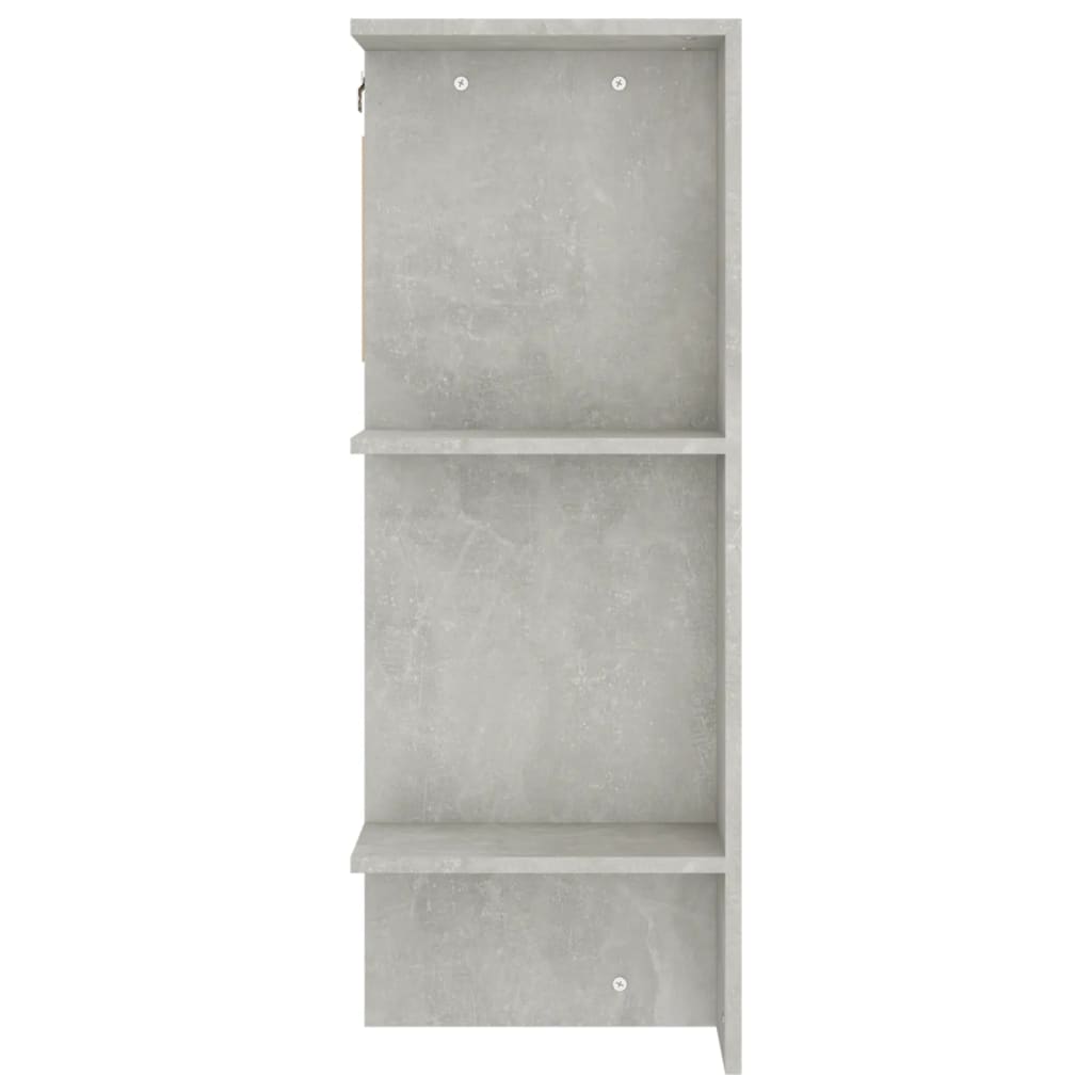 vidaXL Armoire de couloir Gris béton 97,5x37x99 cm Bois d'ingénierie